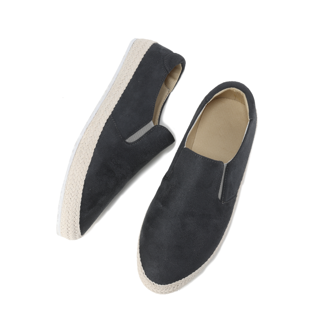 Corey | Men's Casual Slip On Loafer Cream Espadrille