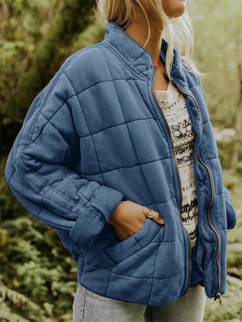 Dama Washington Viola oversized quilted jacket - view 3