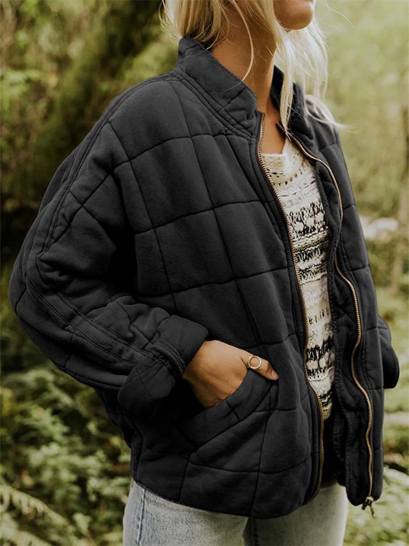 Dama Washington Viola oversized quilted jacket - view 4