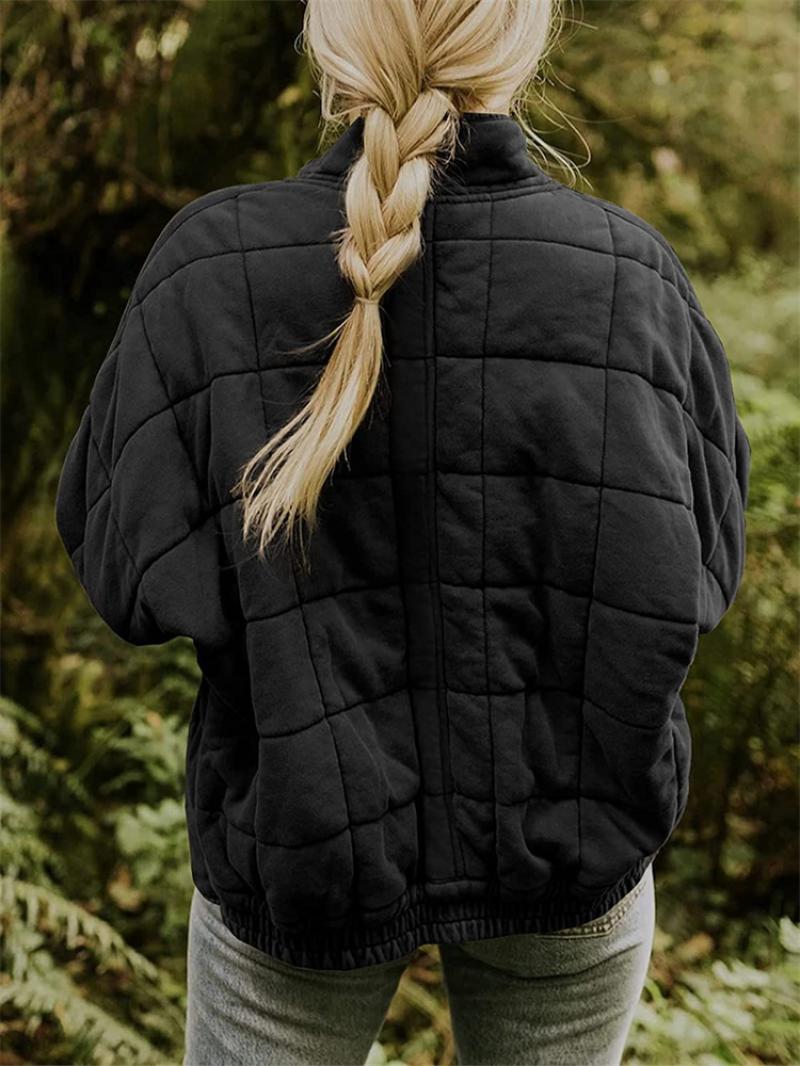 Dama Washington Viola oversized quilted jacket - view 9