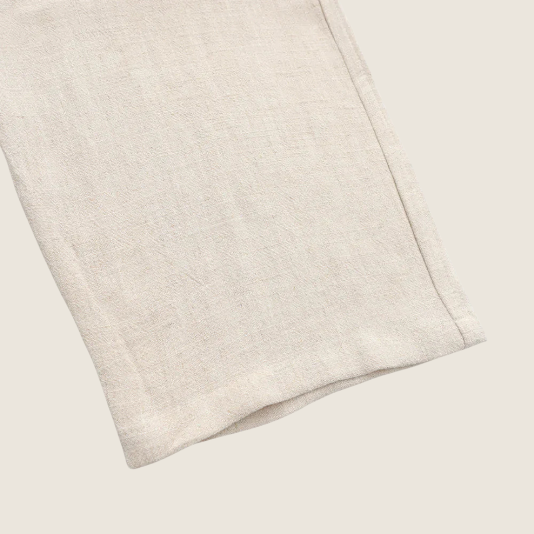 Nico | Men's Linen Pants Cream Relaxed Fit