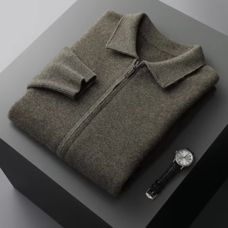 Dama Washington Dashiell full zip collared sweater jacket - view 12