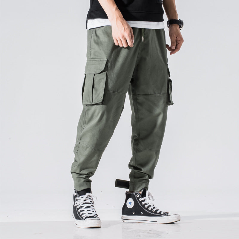 Lars | Men's Cargo Pants Red Relaxed Fit