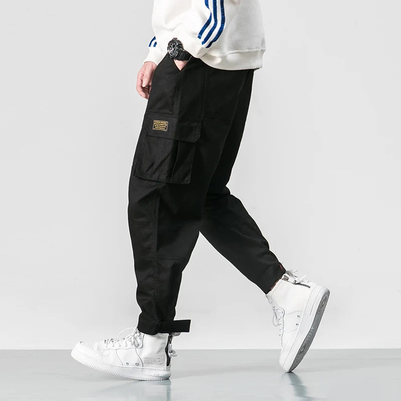 Lars | Men's Cargo Pants Red Relaxed Fit