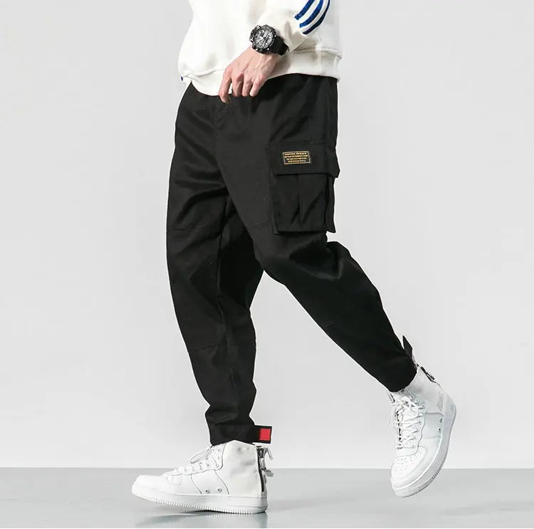 Lars | Men's Cargo Pants Red Relaxed Fit