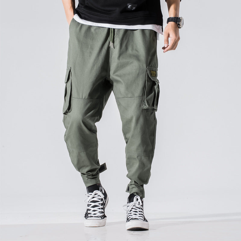 Lars | Men's Cargo Pants Red Relaxed Fit