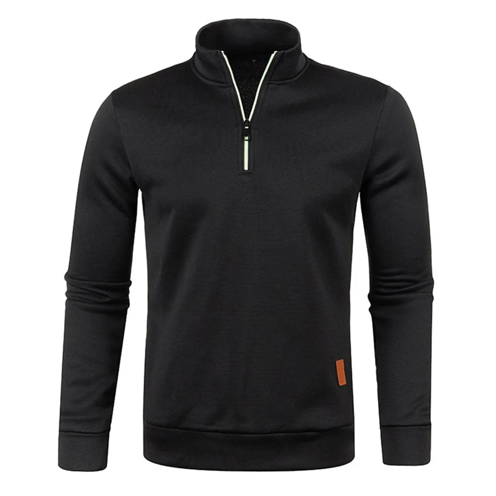 Bram | Men's Quarter Zip Sweater Gray Heather