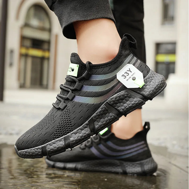 Ash | Men's Athletic Running Shoe Black White Cushioned Trainers