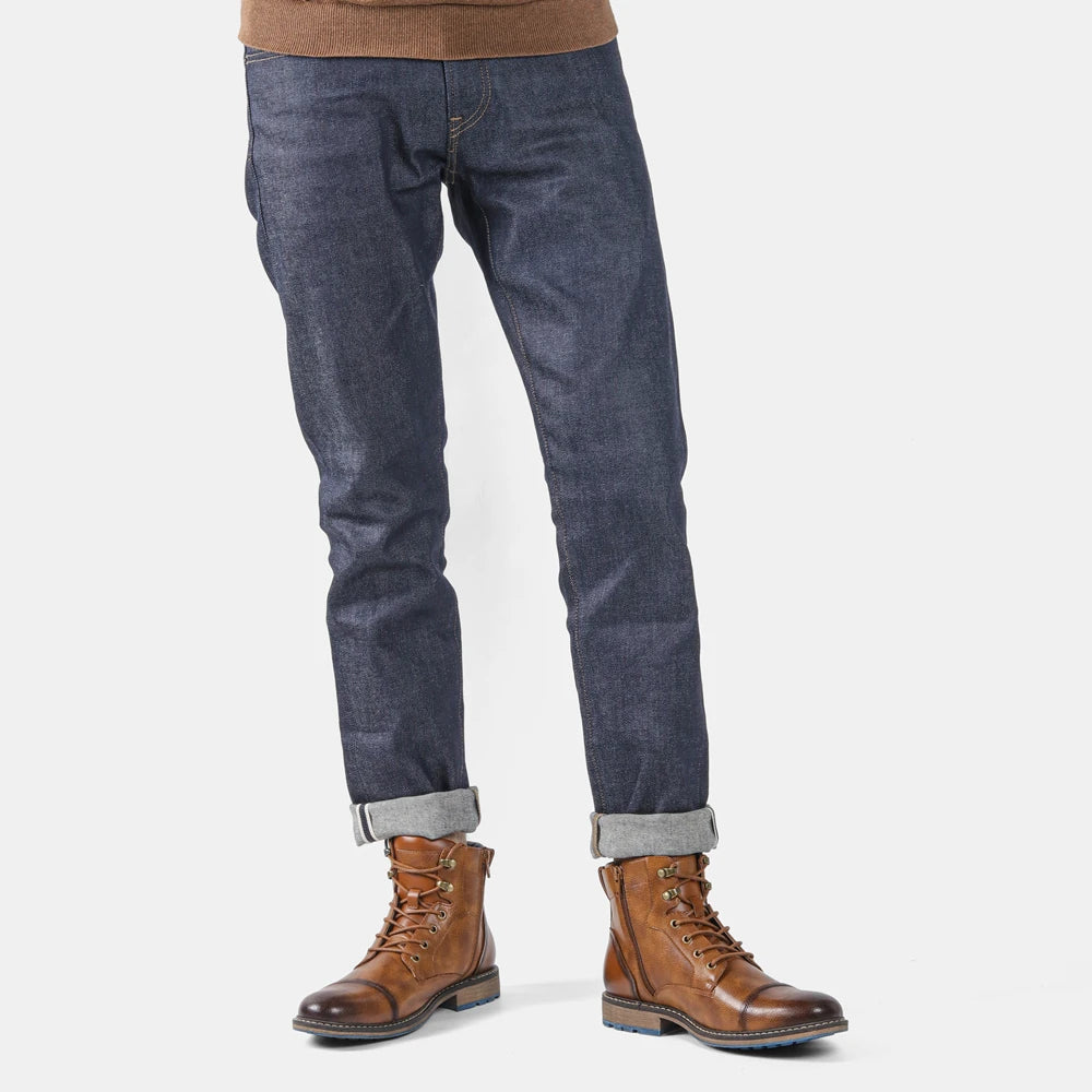 Voss | Men's Leather Work Boots Brown Lace Up
