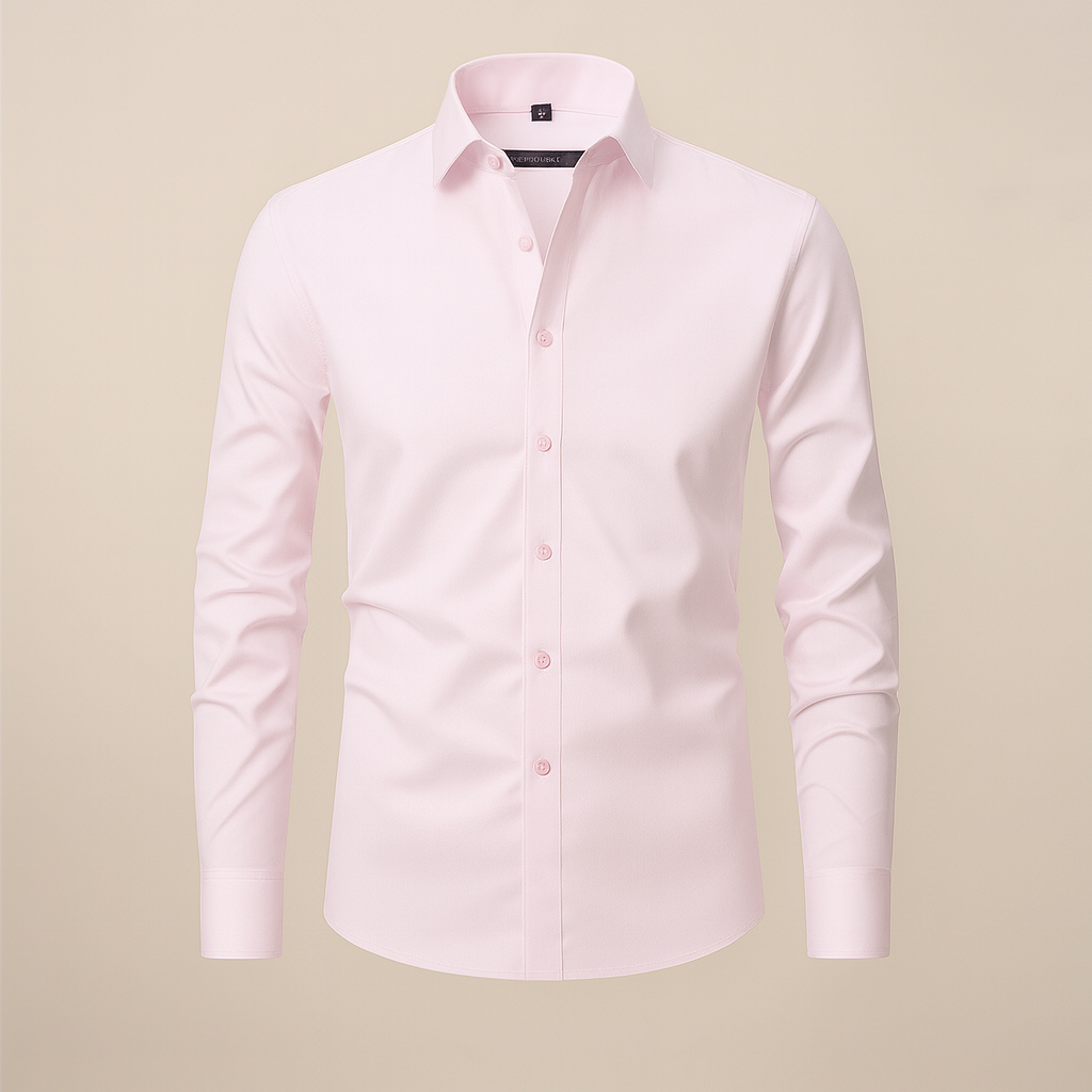 Axel | Men's Dress Shirt White Long Sleeve Button Down