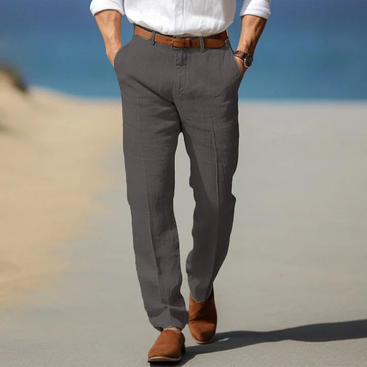 Rex | Men's Dress Pants Black Straight Leg Classic Fit
