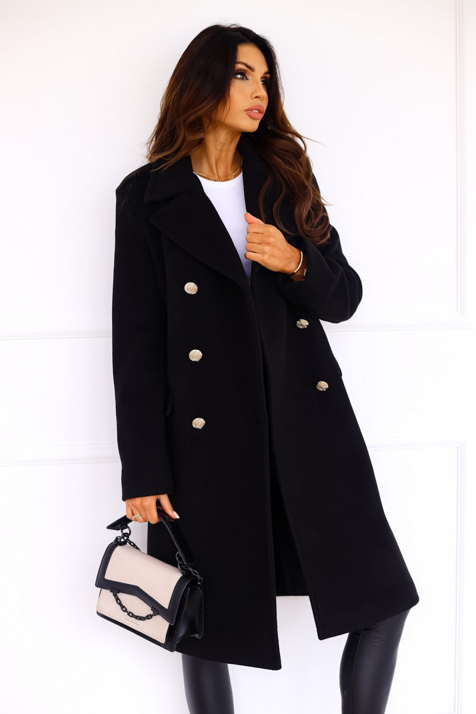 Dama Washington Louisa double-breasted long coat - view 8