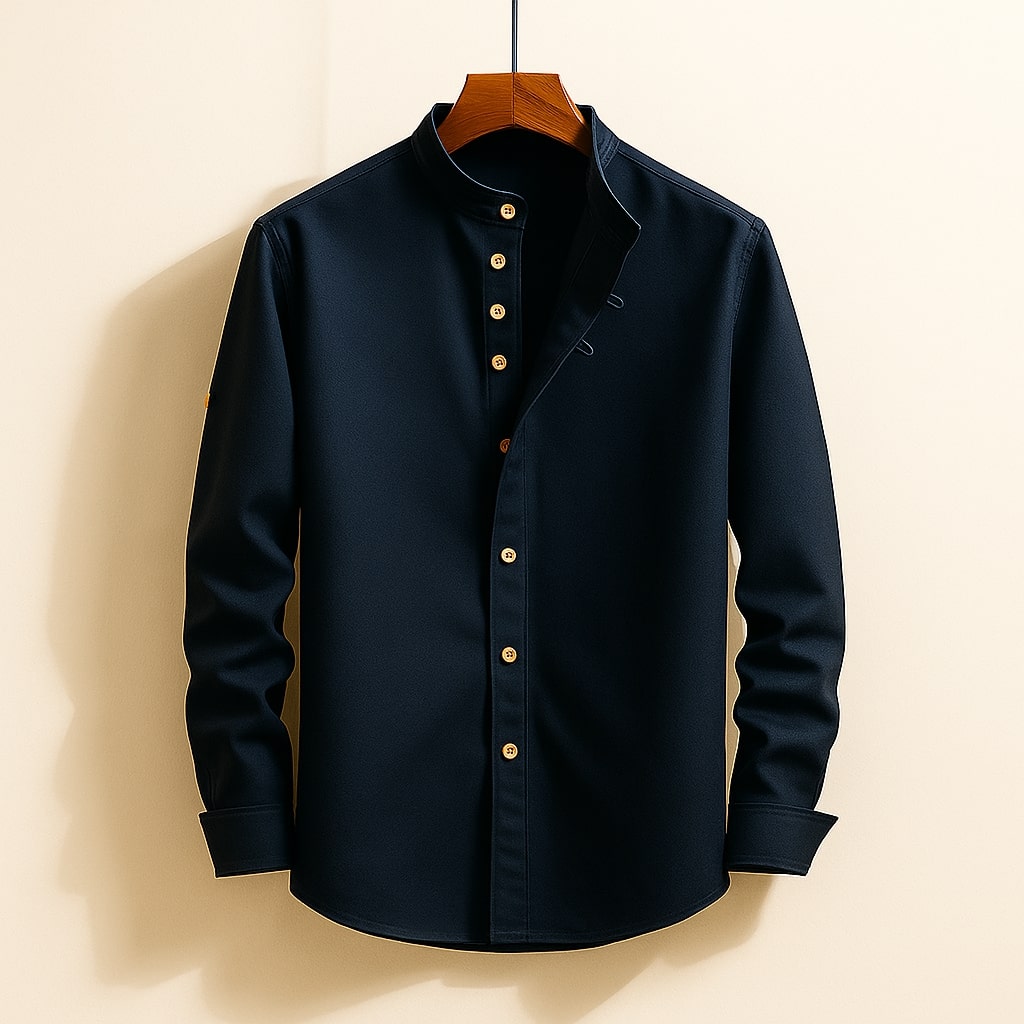 Axel | Men's Long Sleeve Button Up Shirt Navy
