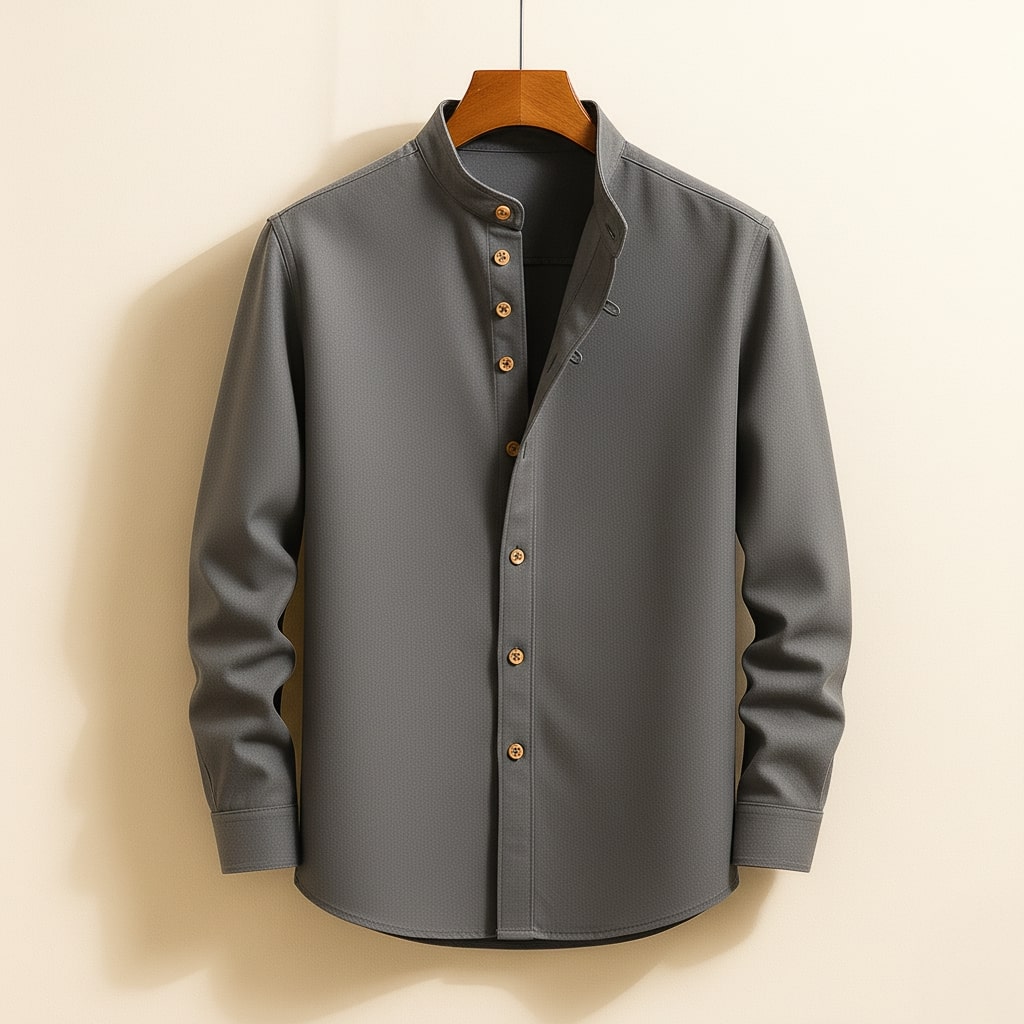Axel | Men's Long Sleeve Button Up Shirt Navy