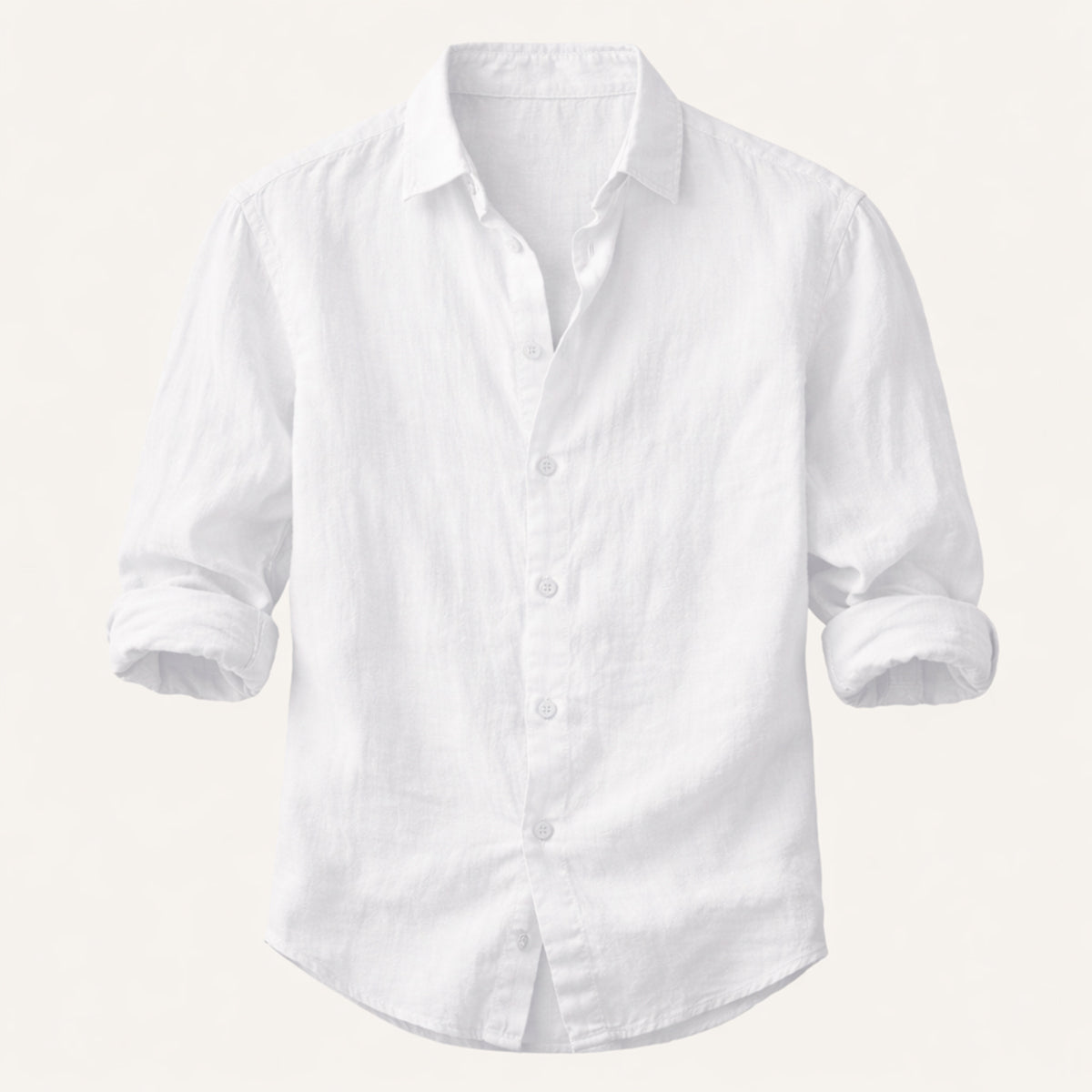Sage | Men's Casual Linen Blend Button Up Shirt Olive Green