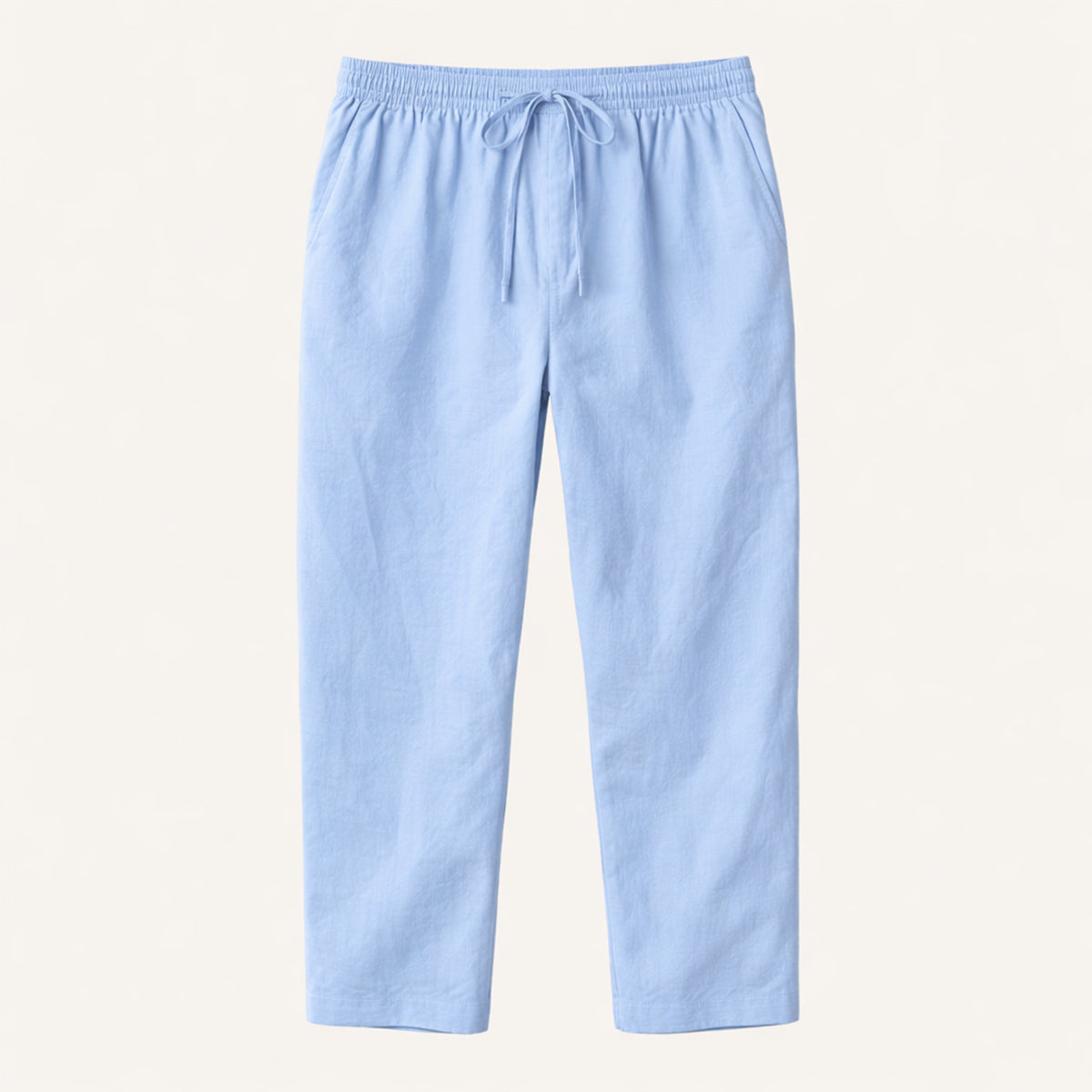 Beau | Men's Linen Pants Navy Drawstring Relaxed Fit