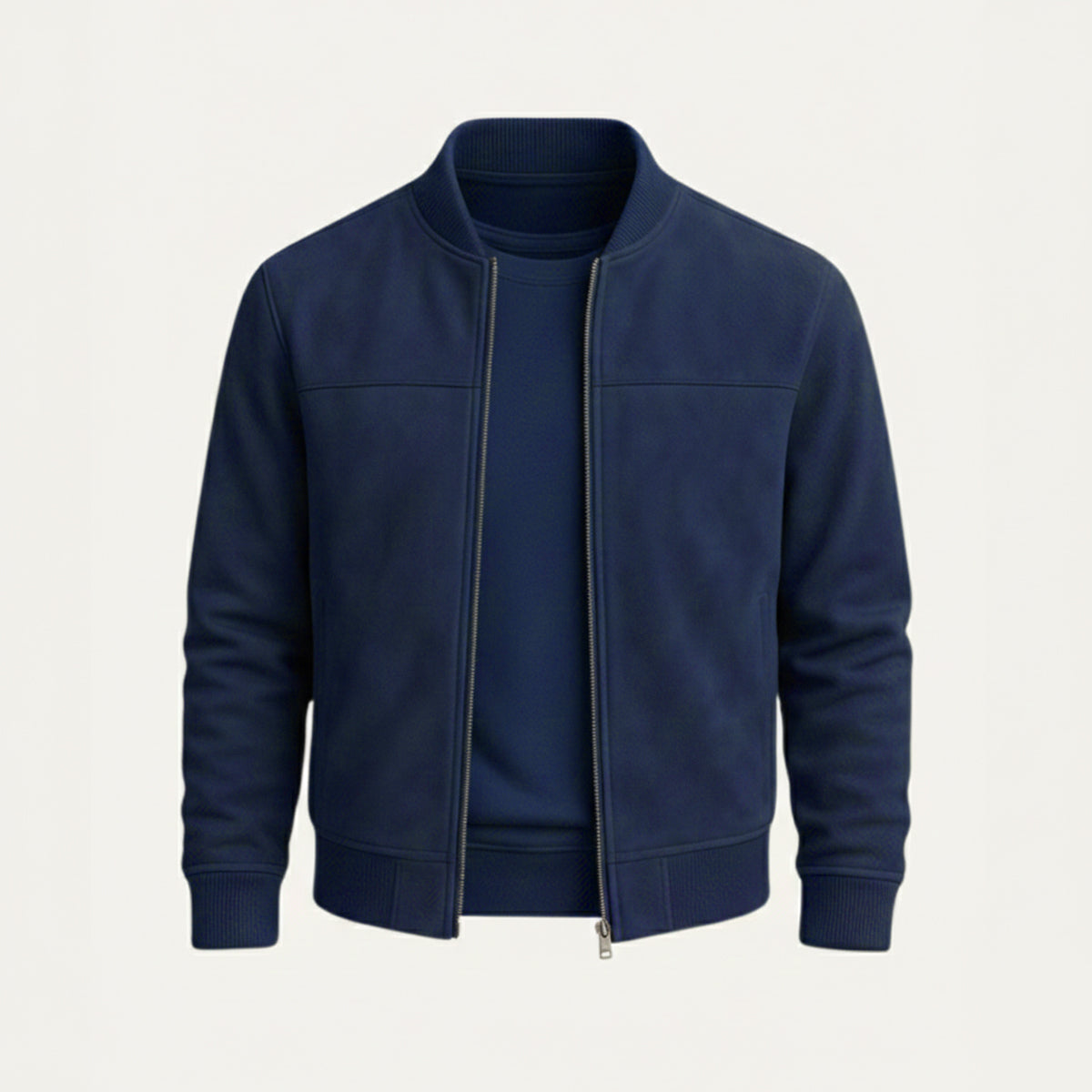 Wyatt | Men's Casual Zip Up Jacket Beige