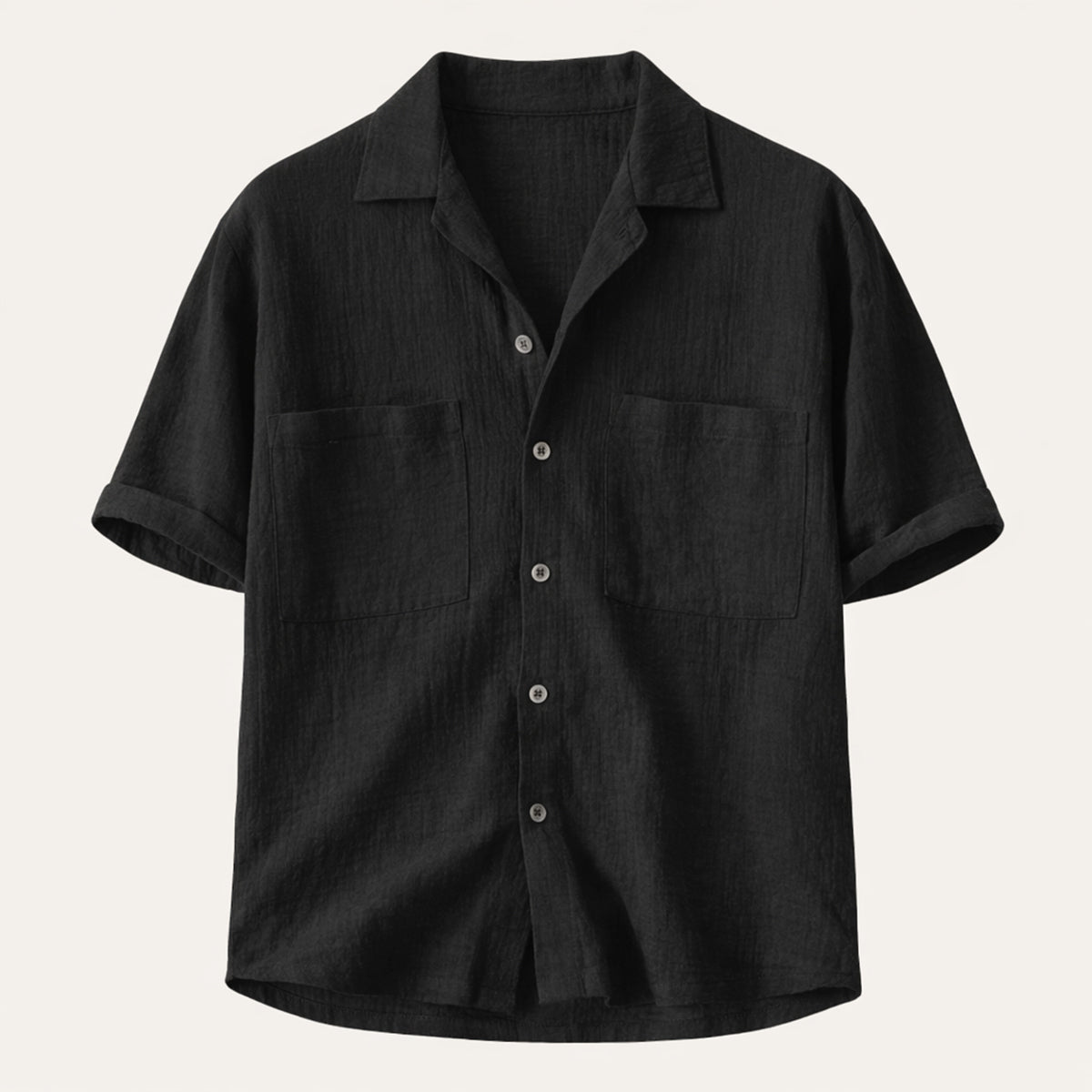 Blake | Men's Casual Relaxed Camp Collar Shirt Light Blue