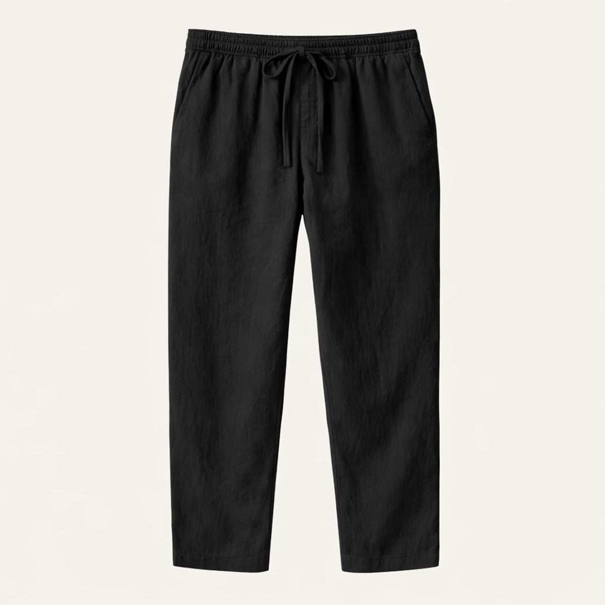 Beau | Men's Linen Pants Navy Drawstring Relaxed Fit