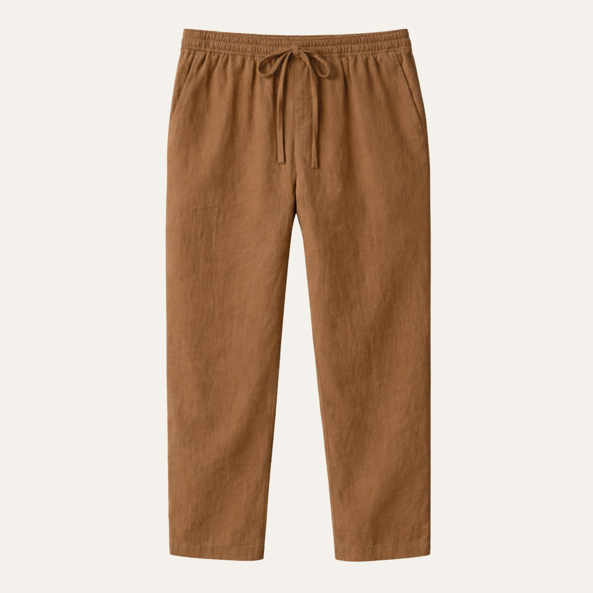 Beau | Men's Linen Pants Navy Drawstring Relaxed Fit