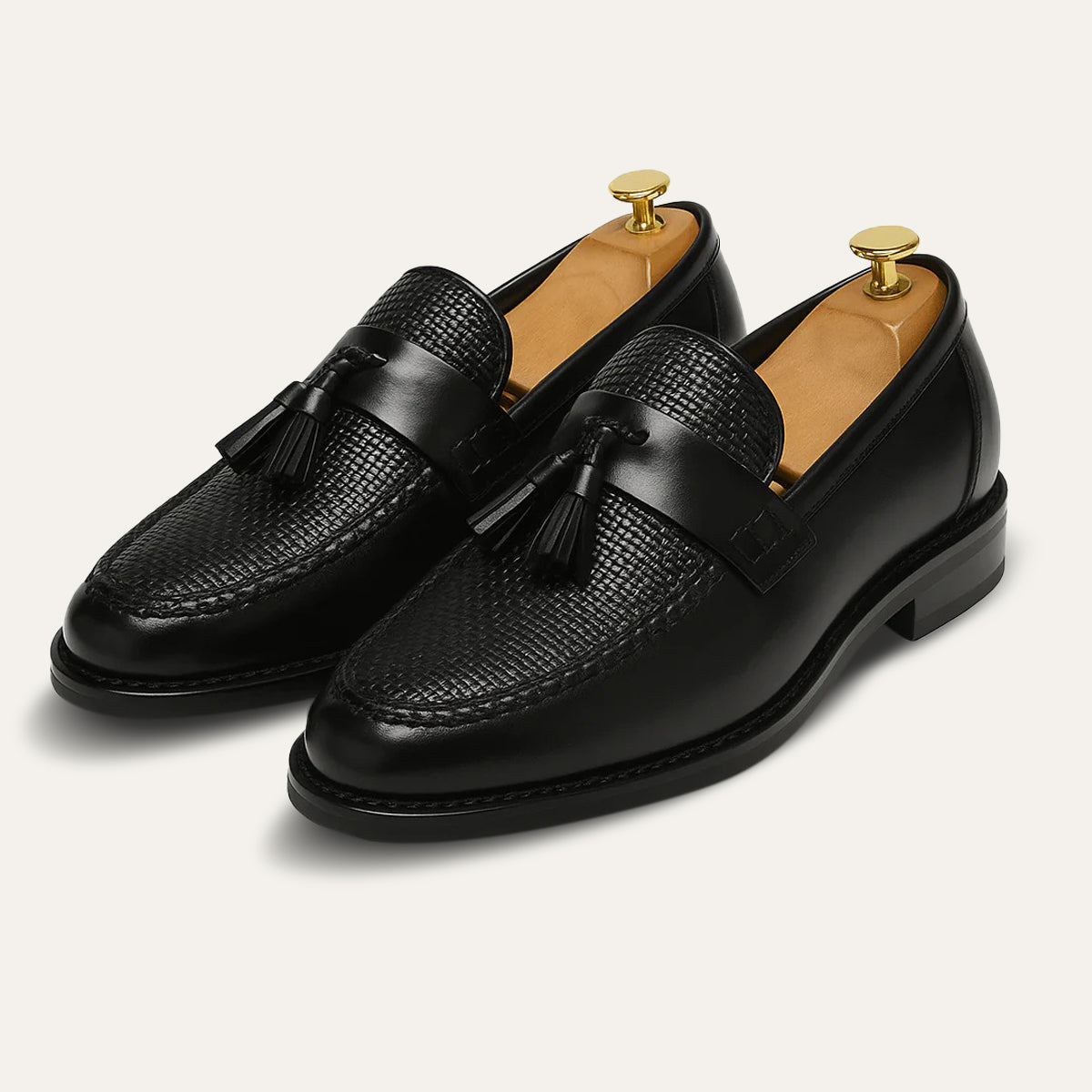 Axel | Men's Leather Tassel Loafer Brown Cognac