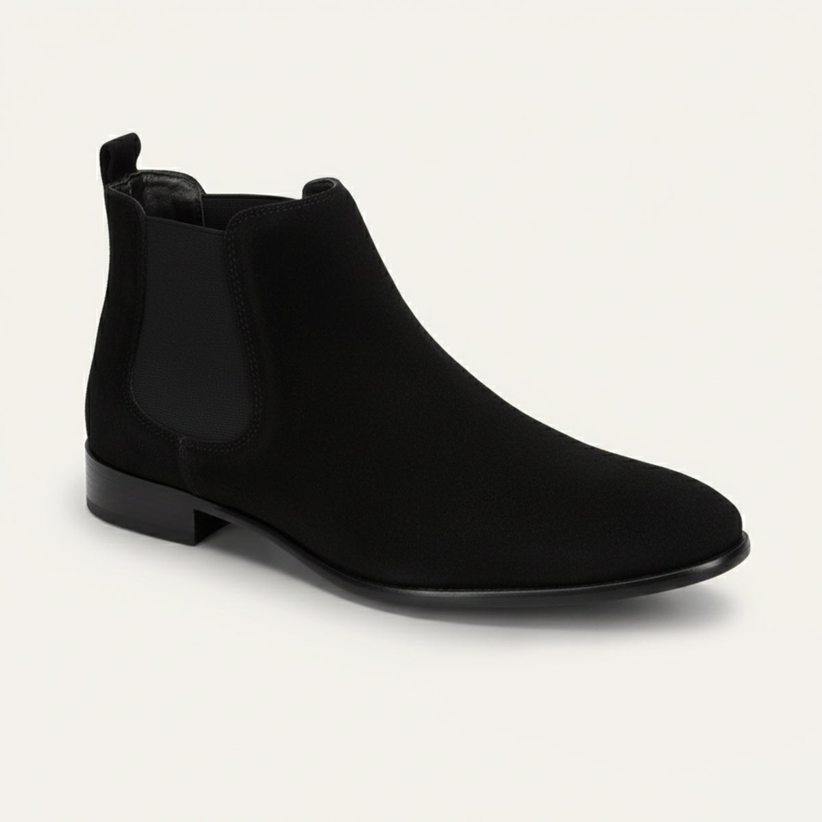 Bram | Men's Suede Chelsea Boots Beige Slip On