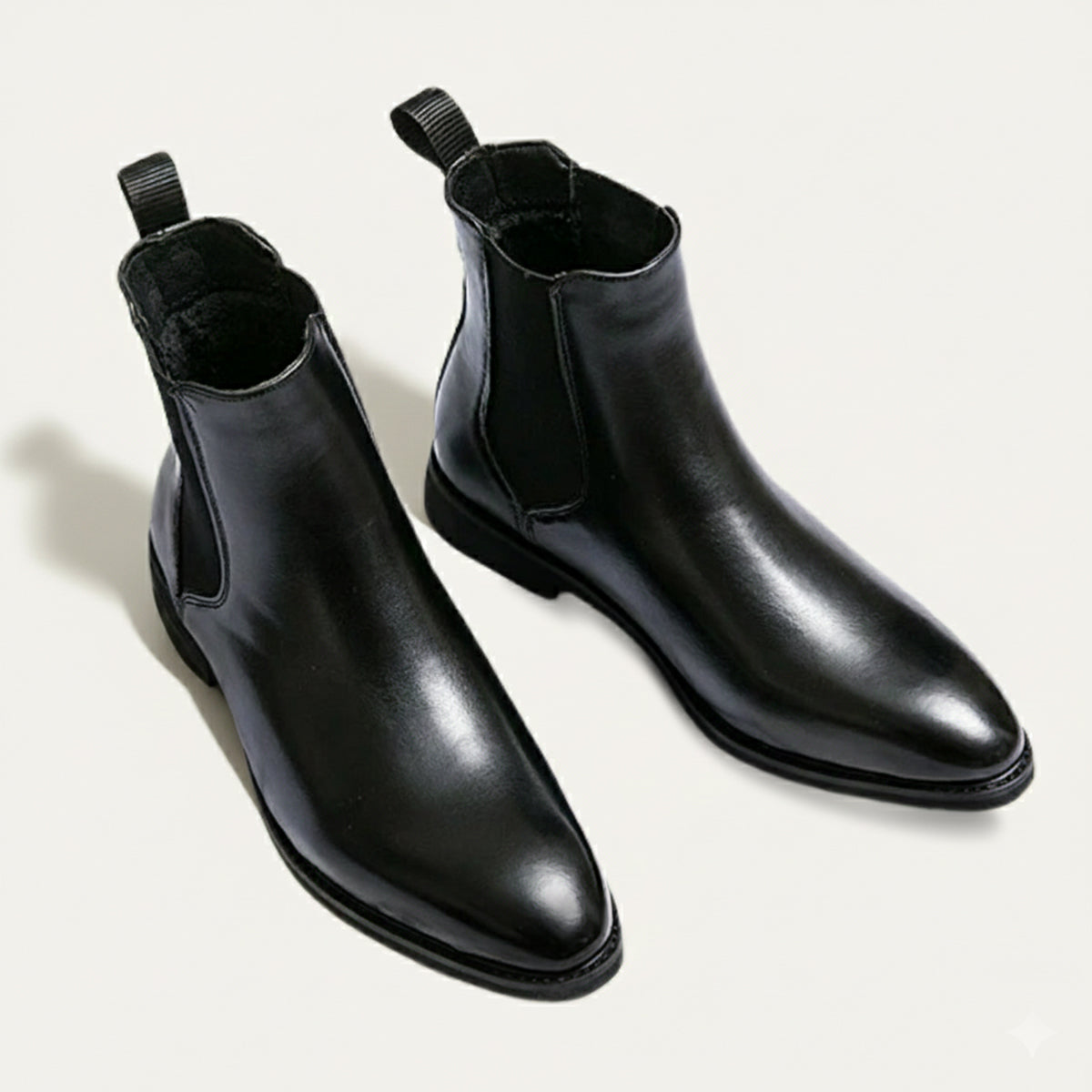 Axel | Men's Chelsea Leather Boots Black
