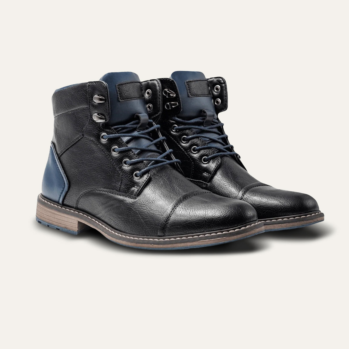 Voss | Men's Leather Work Boots Brown Lace Up