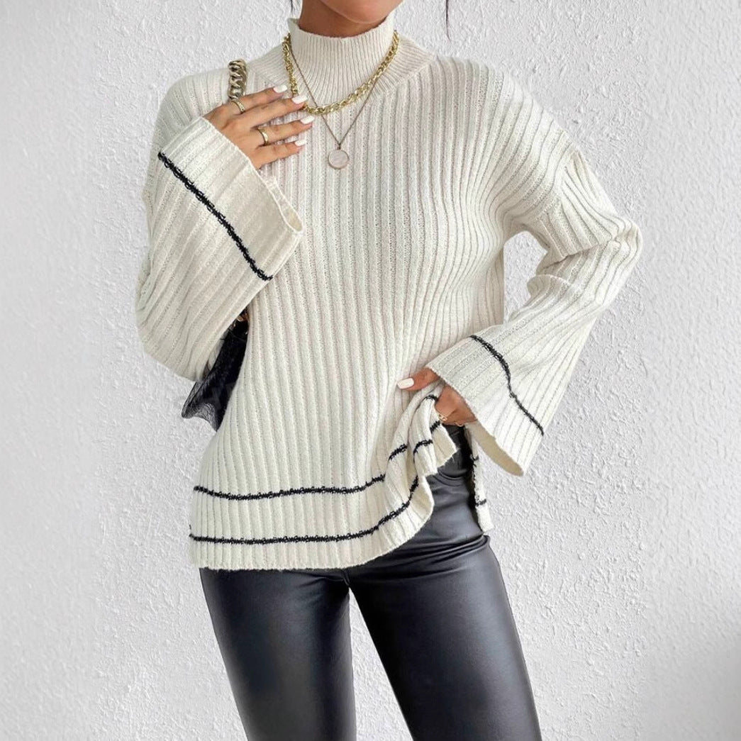 Dama Washington Alida ribbed tunic sweater - front view