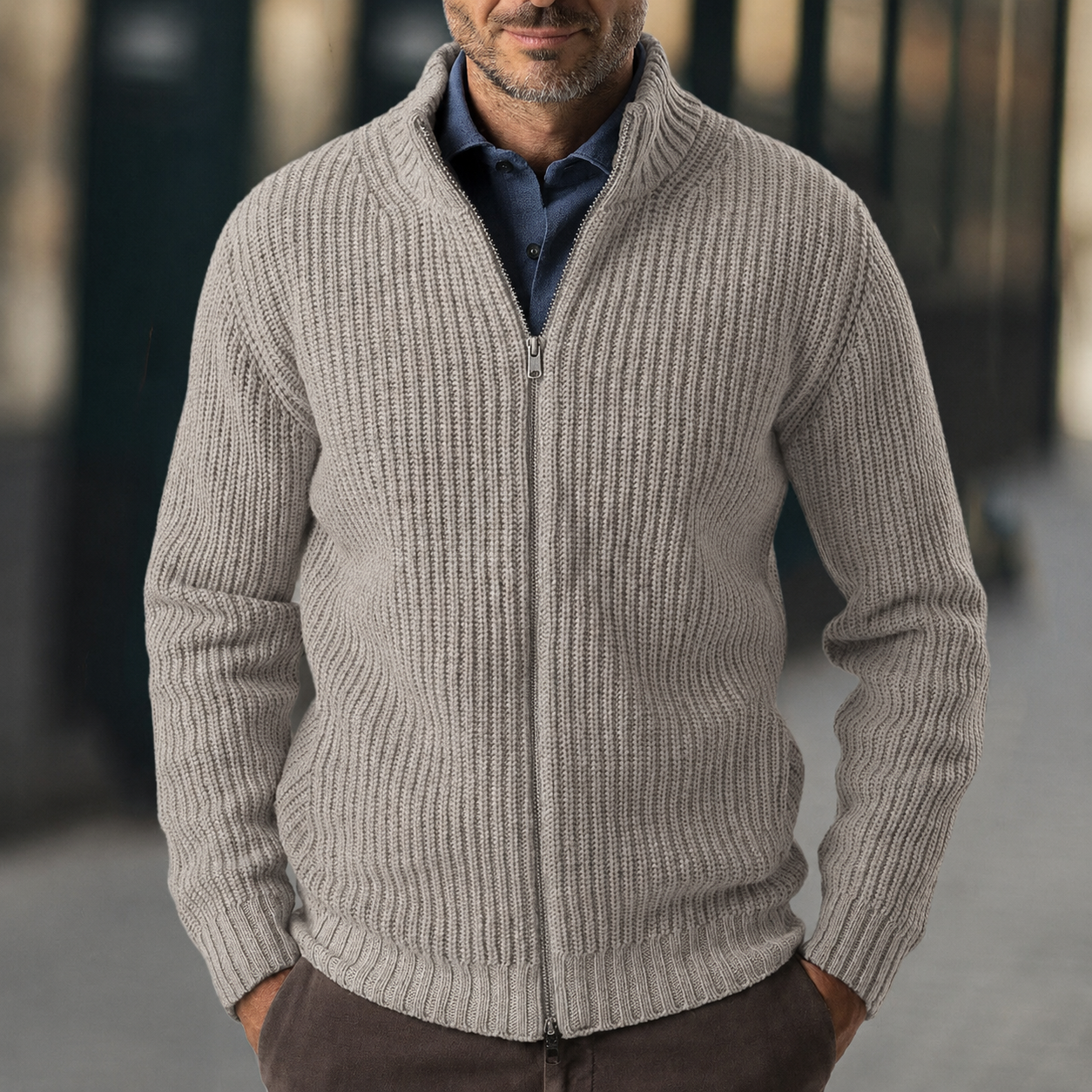 Dama Washington Lachlan ribbed knit sweater - front view
