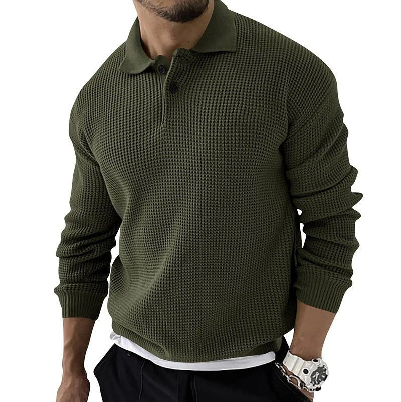 Dama Washington Horace men's button-down polo sweater - view 5