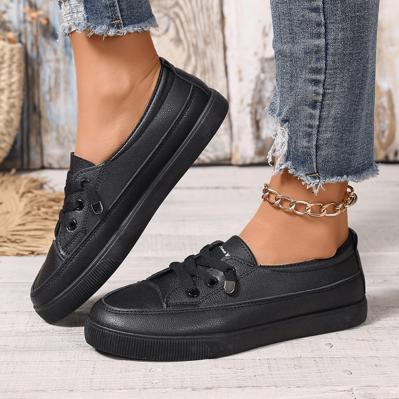 Stella | Women's Platform Lace Up Sneakers White