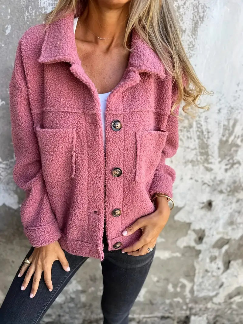 Dama Washington Astrid women's button-down relaxed fit jacket - front view