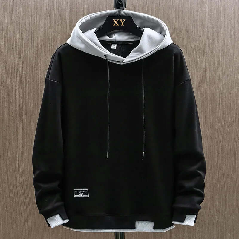 Axel | Men's Hoodie Sweatshirt Red White Colorblock