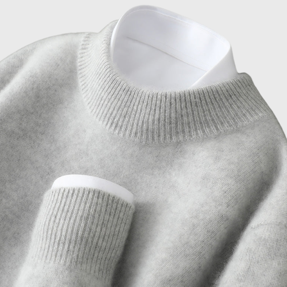 Arlo | Men's Crew Neck Sweater Cream