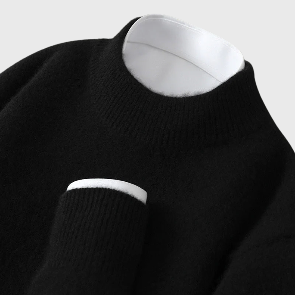 Arlo | Men's Crew Neck Sweater Cream