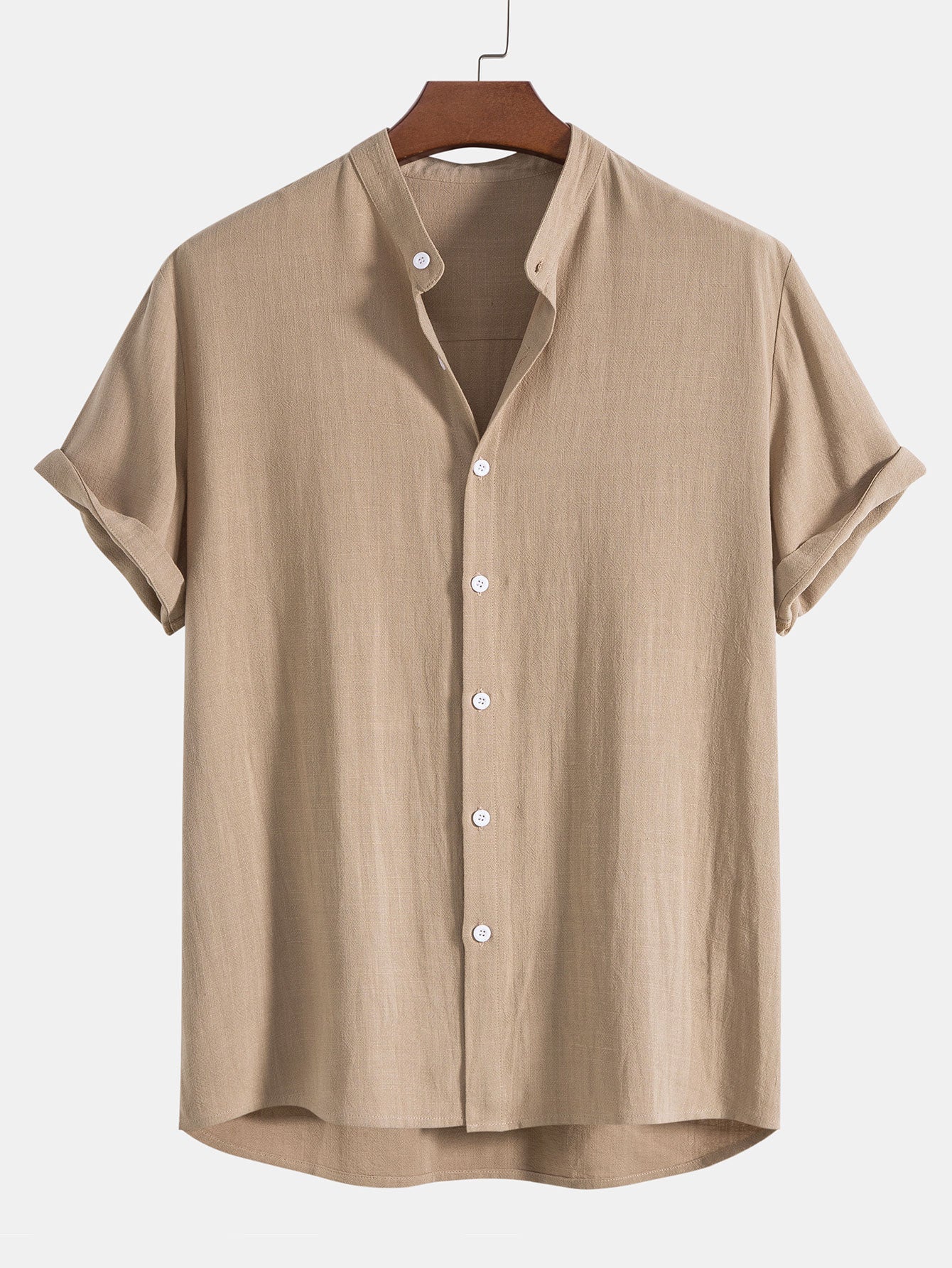 Axel | Men's Casual Linen Shirt Navy Short Sleeve