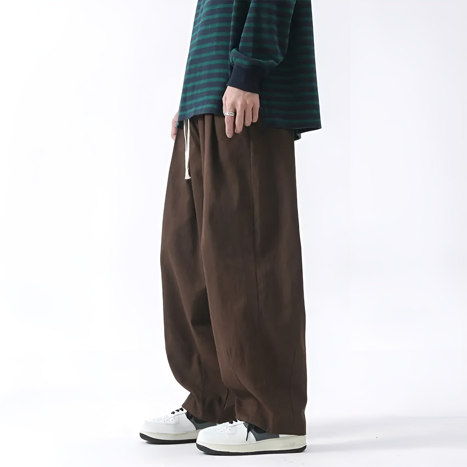 Arlo | Men's Pleated Wide Leg Pants Camel