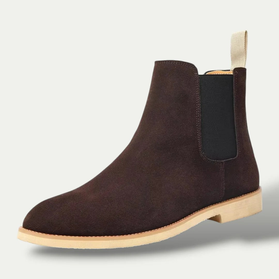 Kai | Men's Suede Chelsea Boots Black Ankle