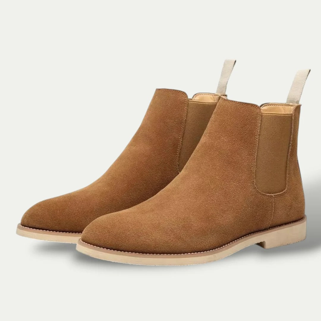 Kai | Men's Suede Chelsea Boots Black Ankle
