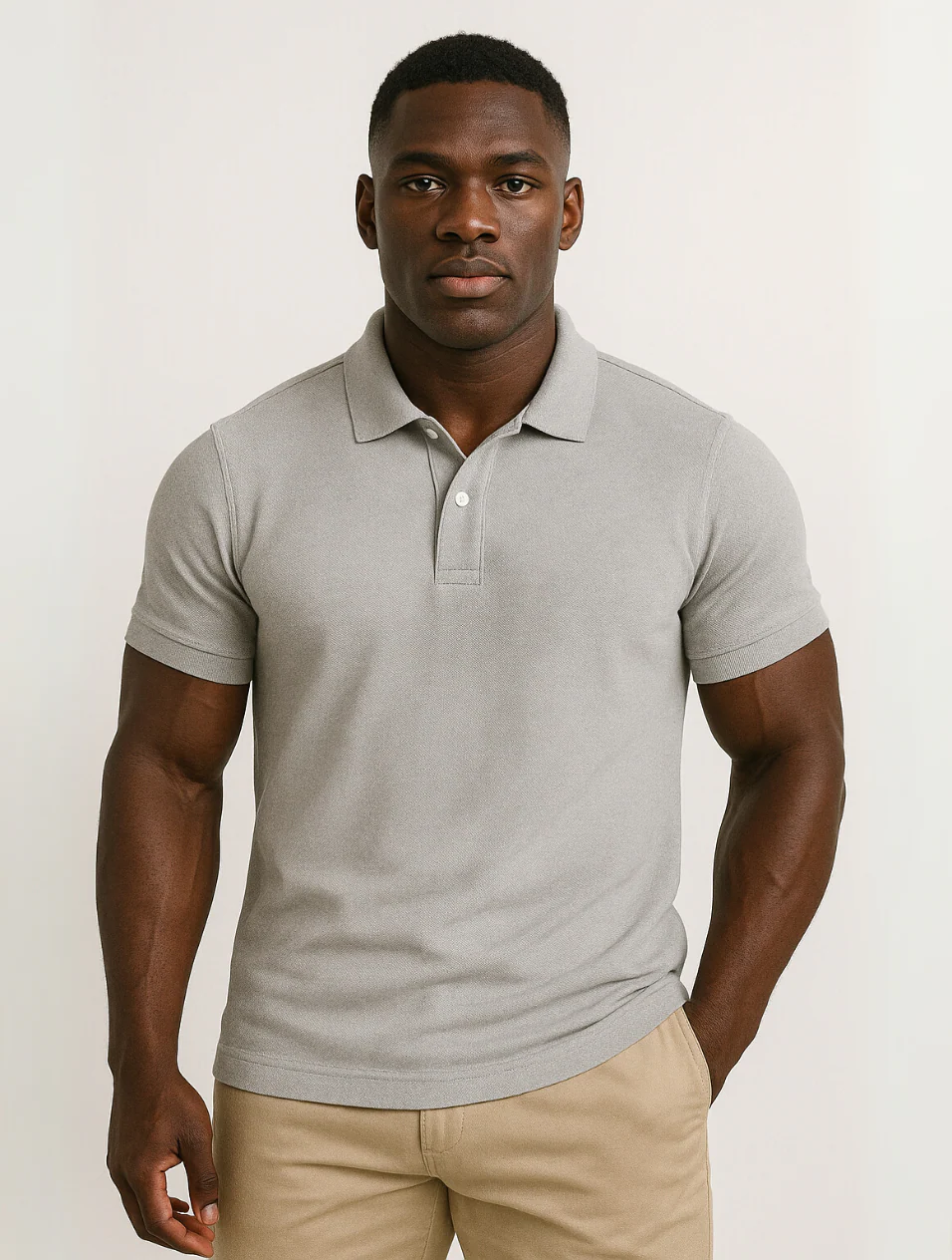 Axel | Men's Polo Shirt Cream Short Sleeve