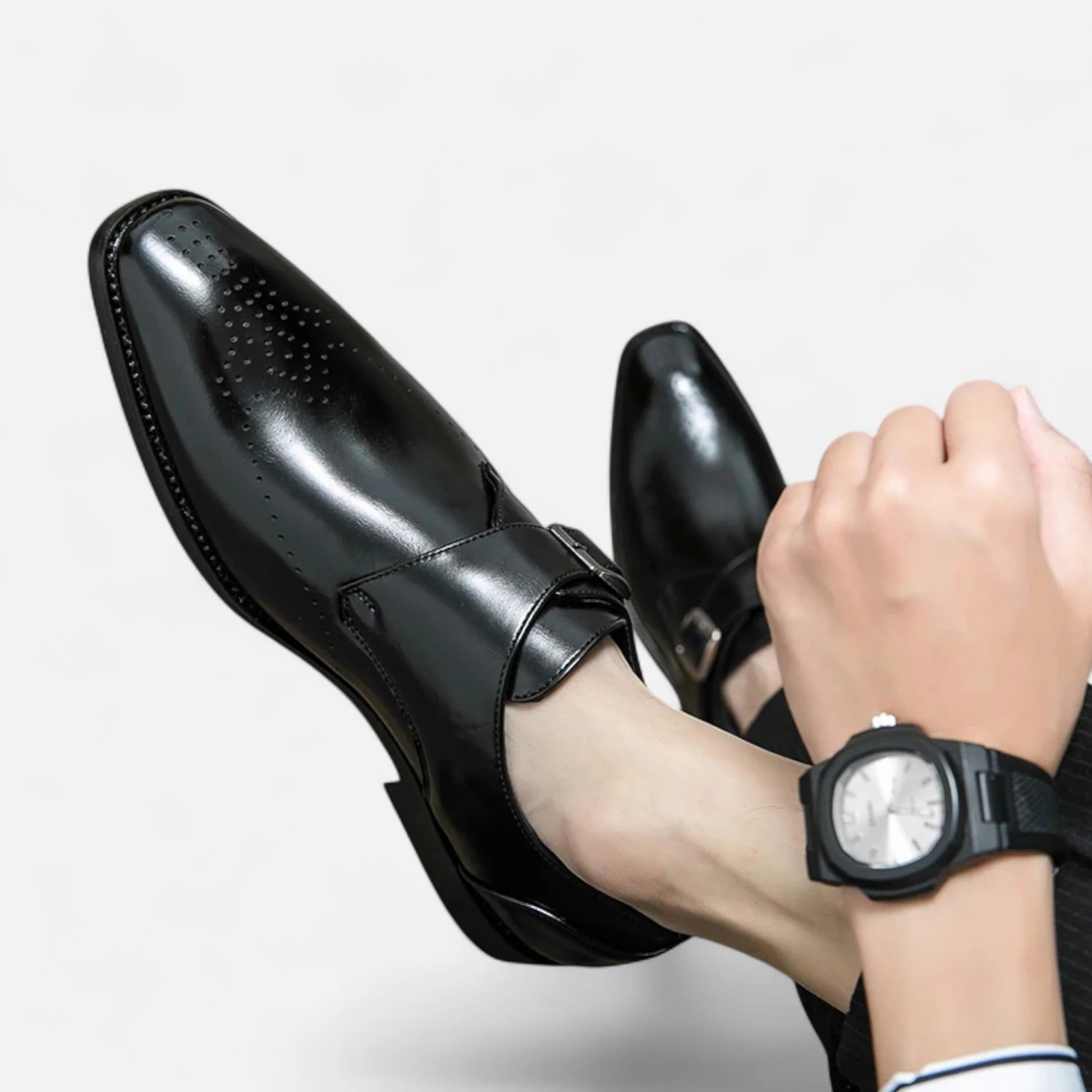 Stella | Men's Oxford Leather Dress Shoes Black