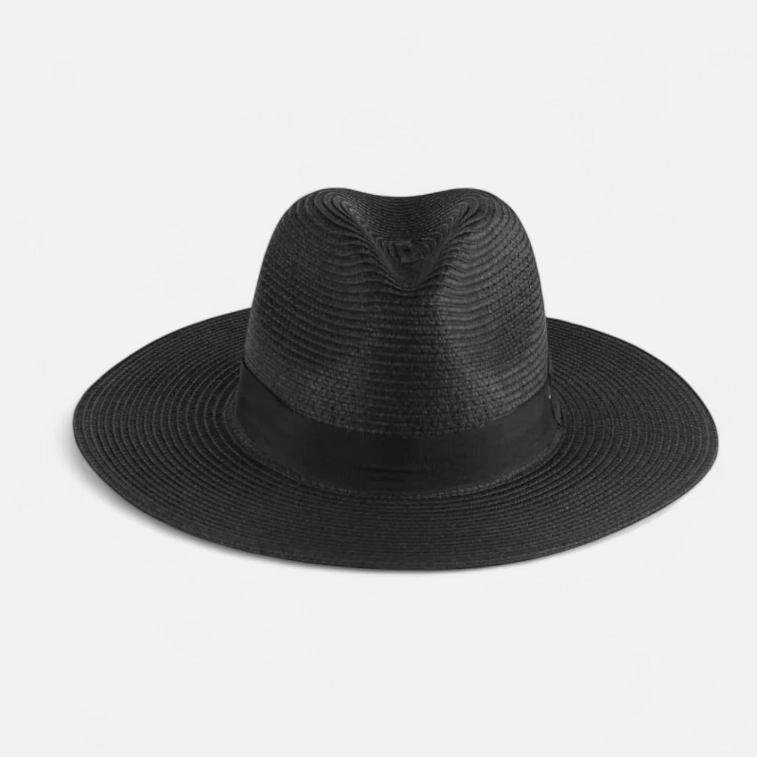 Paloma | Men's Straw Panama Hat Cream Black Band