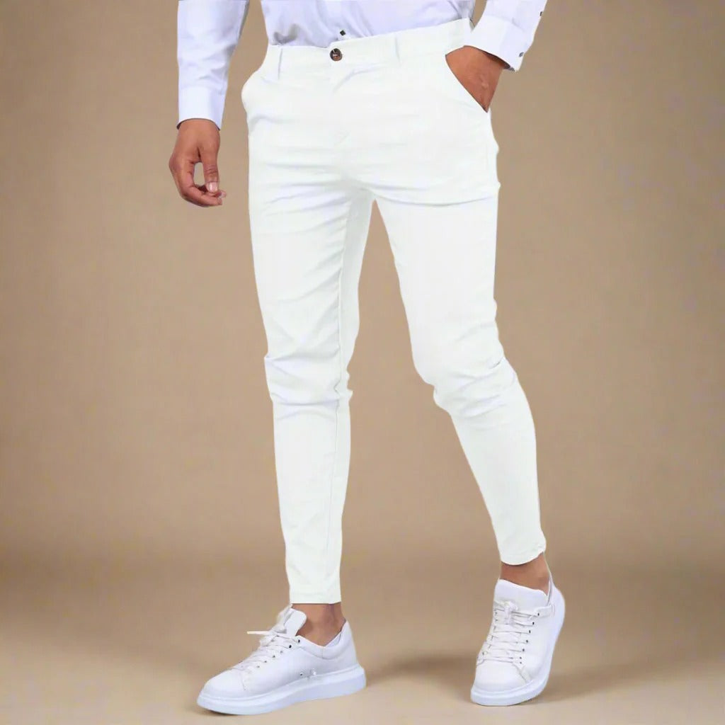 Ash | Men's Chinos Cream Tailored Slim Fit