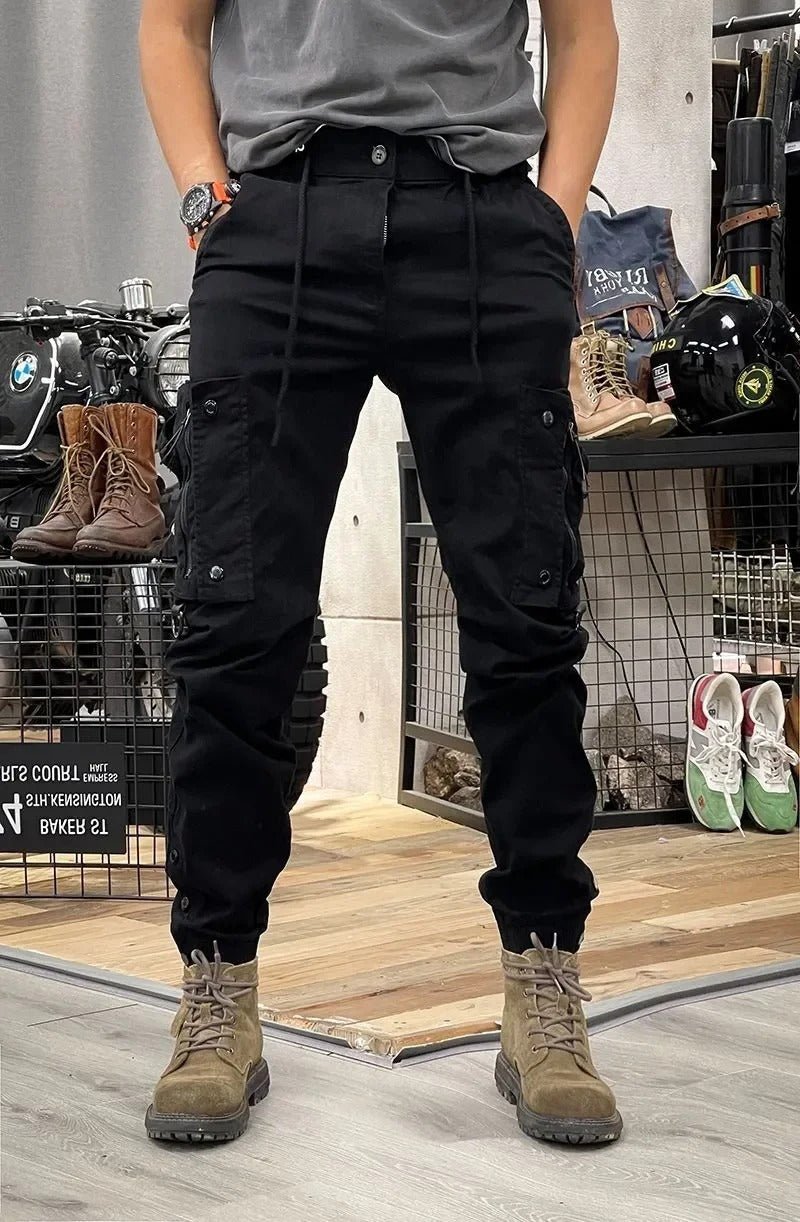 Rowan | Men's Cargo Pants Beige Tapered Jogger