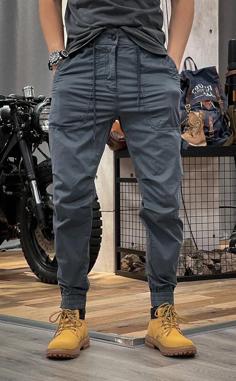 Rowan | Men's Cargo Pants Beige Tapered Jogger