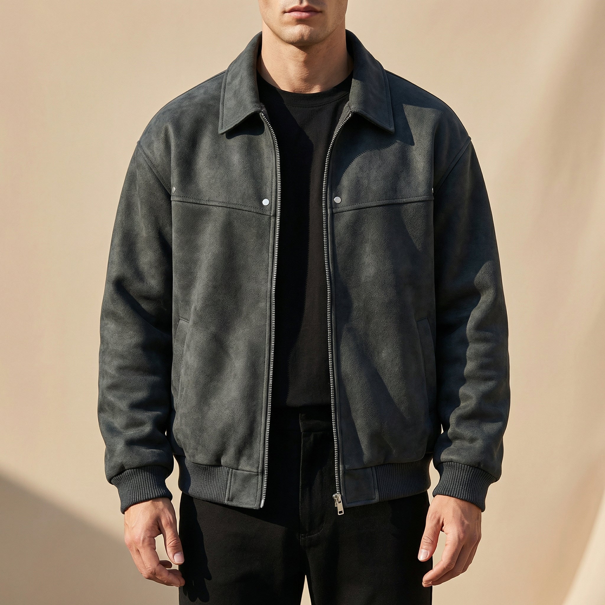 Dama Washington Clovis men's lambskin leather jacket - view 3