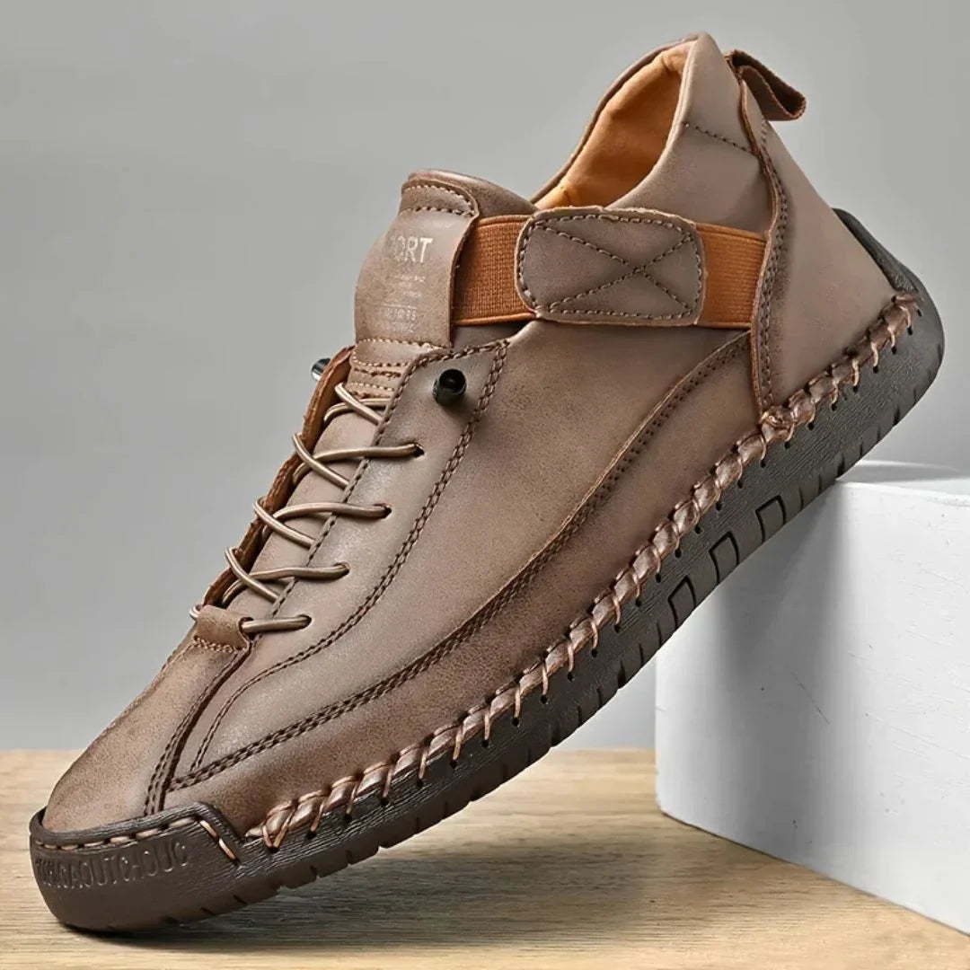 Arlo | Men's Casual Lace Up Shoes Black Leather