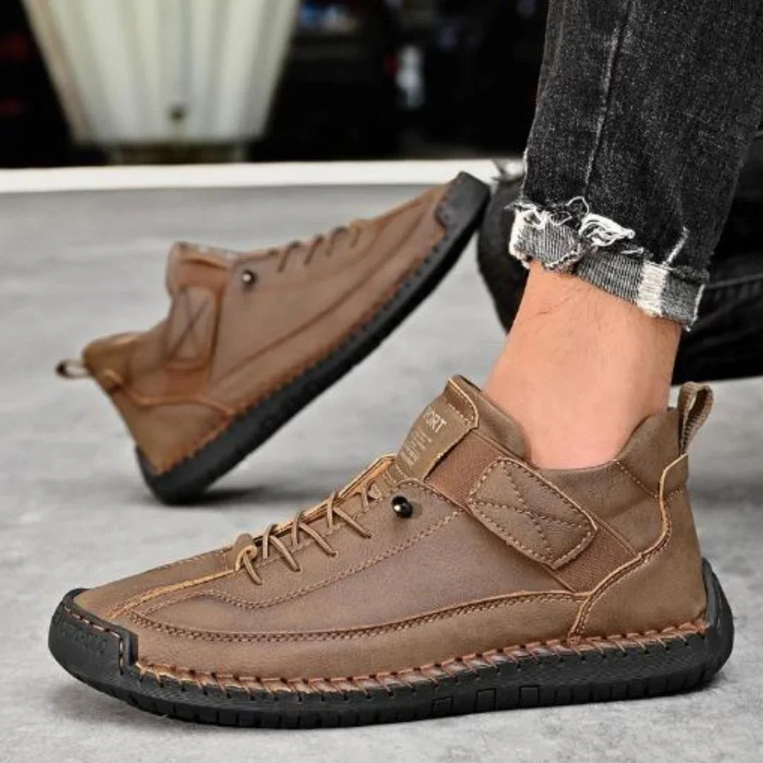 Arlo | Men's Casual Lace Up Shoes Black Leather