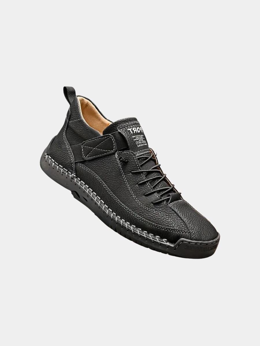 Arlo | Men's Casual Lace Up Shoes Black Leather